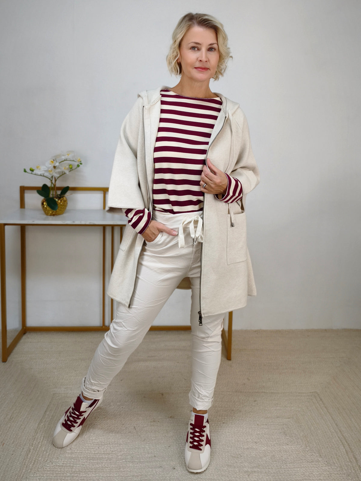Basic Cardigan Hellbeige (42-46)