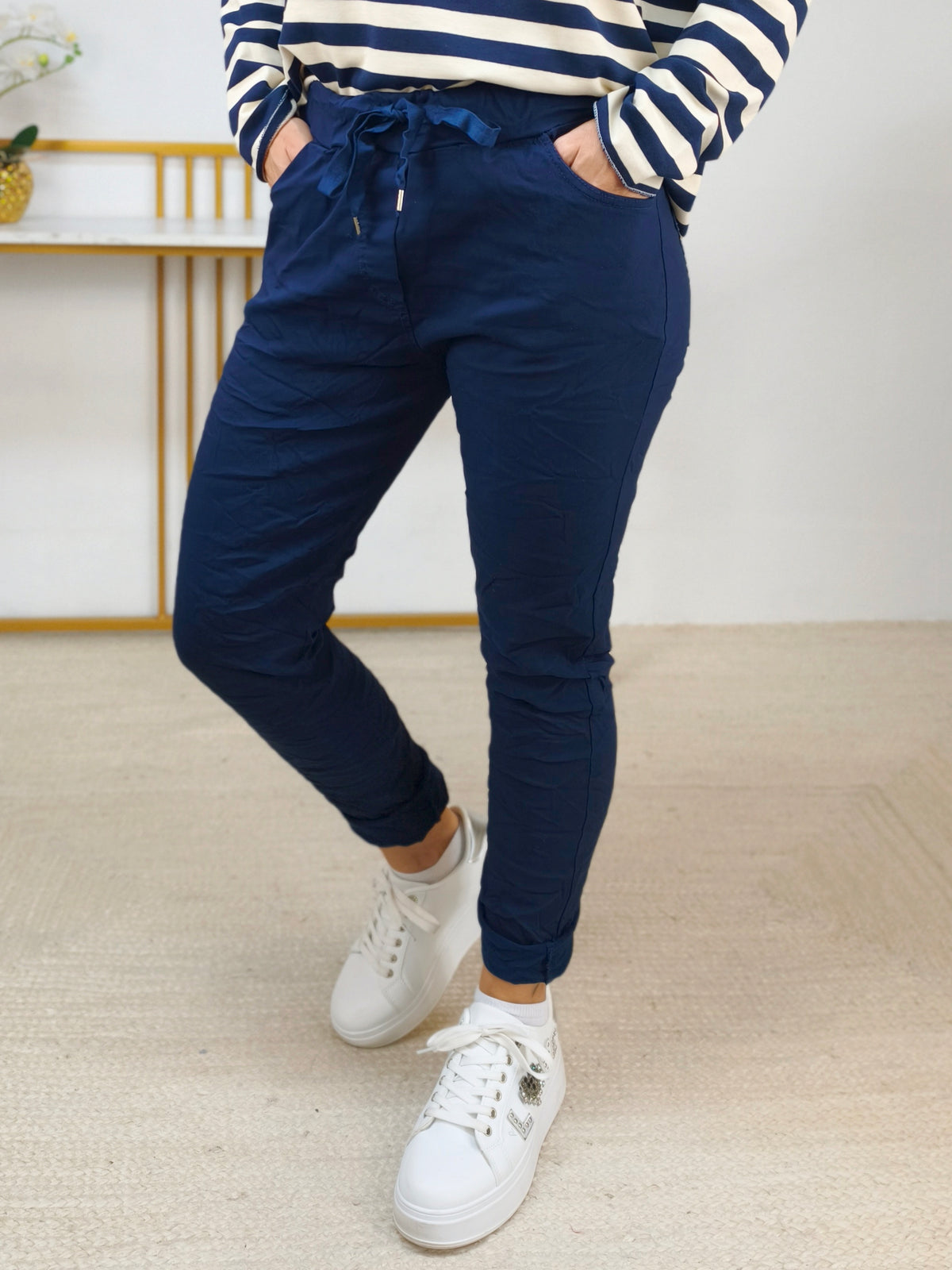 Stretchhose/Joggpant dunkelblau (36-42/44)