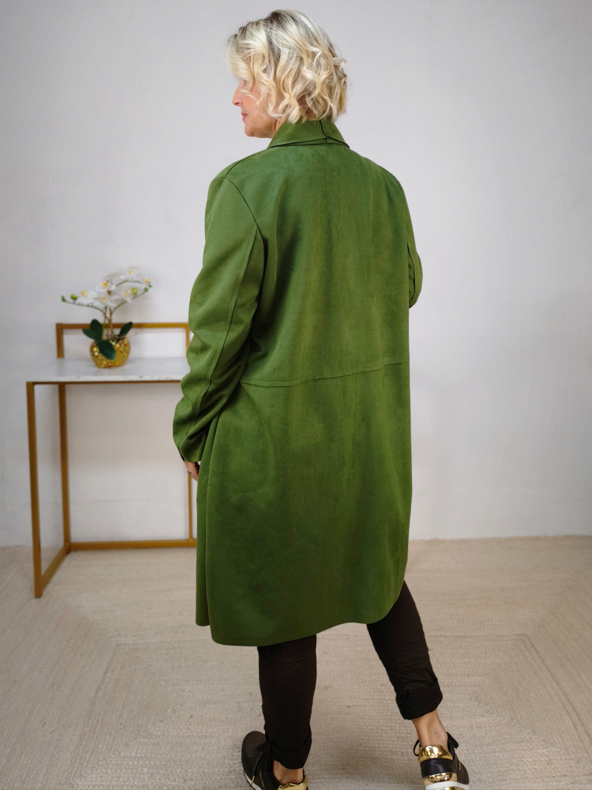 Leichter Mantel oliv (36-42)