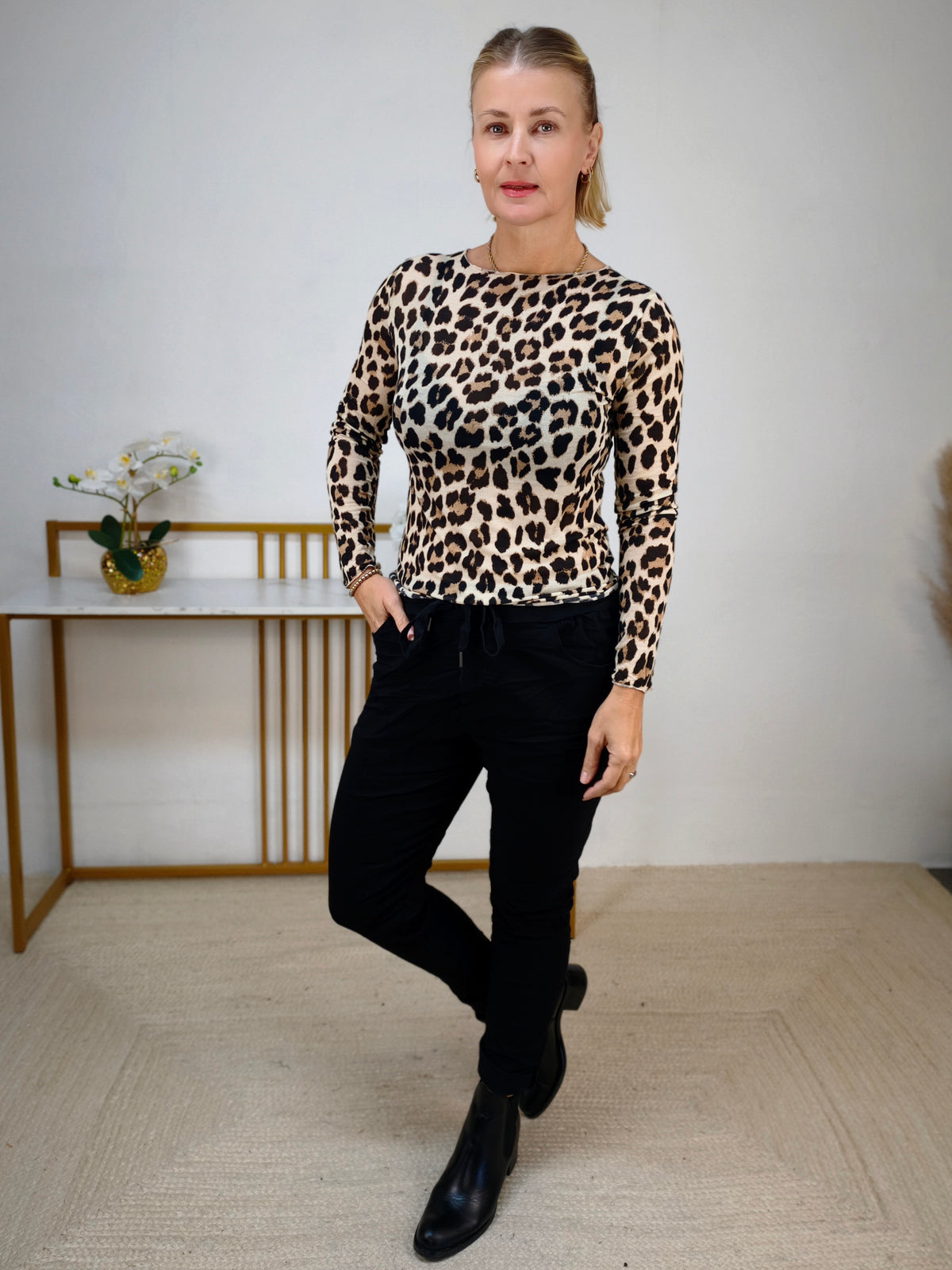 Kashmire Longsleeve Leo beige (36-40/42)