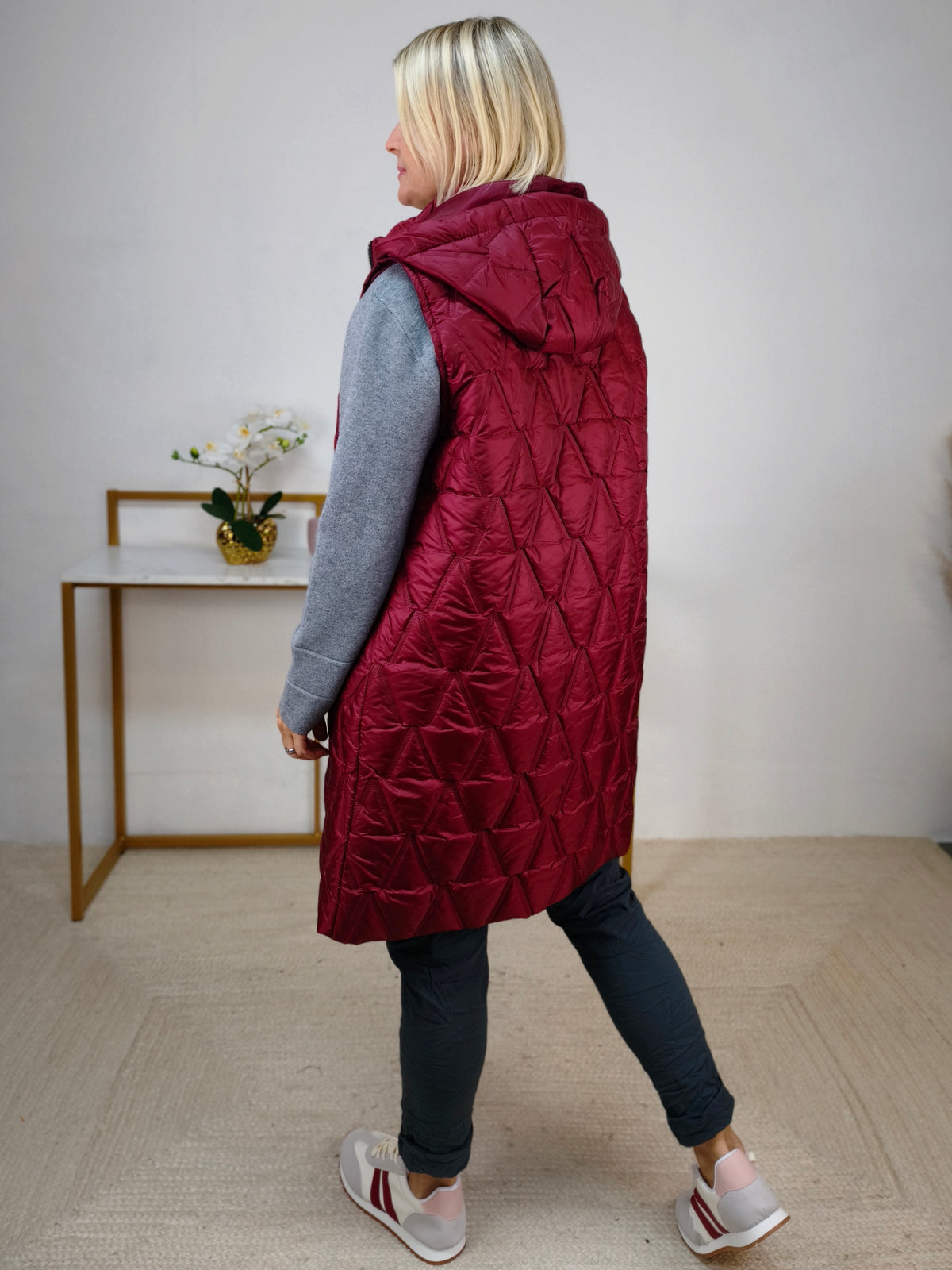 Herbstliches Outfit in grau/burgundy Größe 40-42 - Styling Box