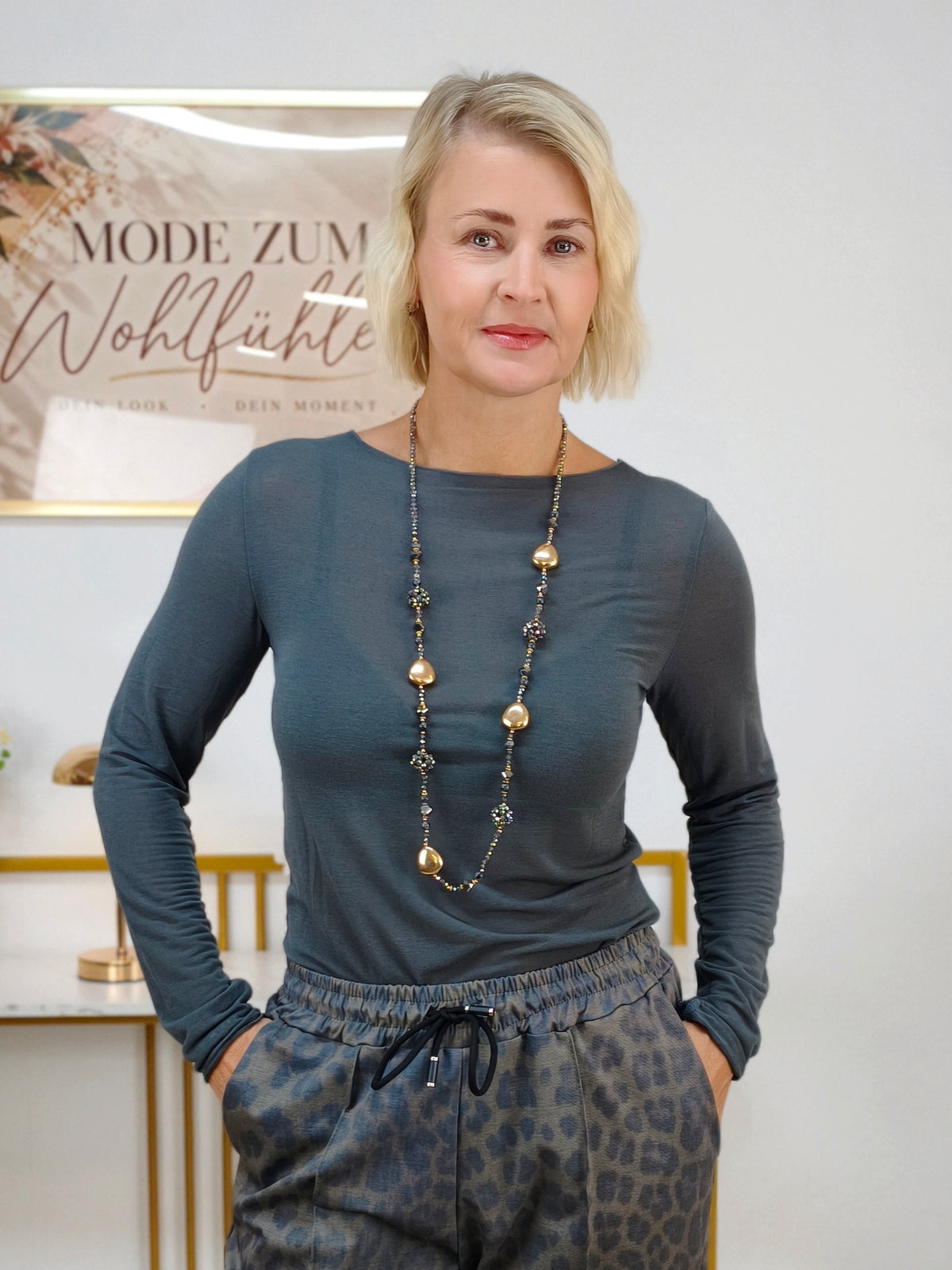 Kashmire Longsleeve uni Anthrazit (36-40/42)
