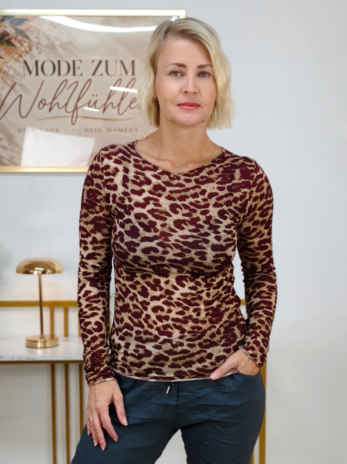 Kashmire Longsleeve Leo Burgundy (36-40/42)