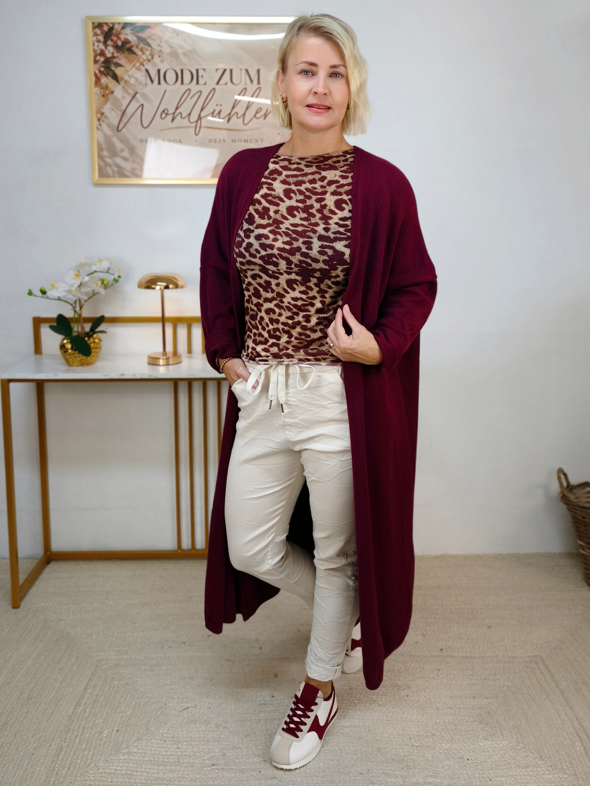 Kashmire Longsleeve Leo Burgundy (36-40/42)