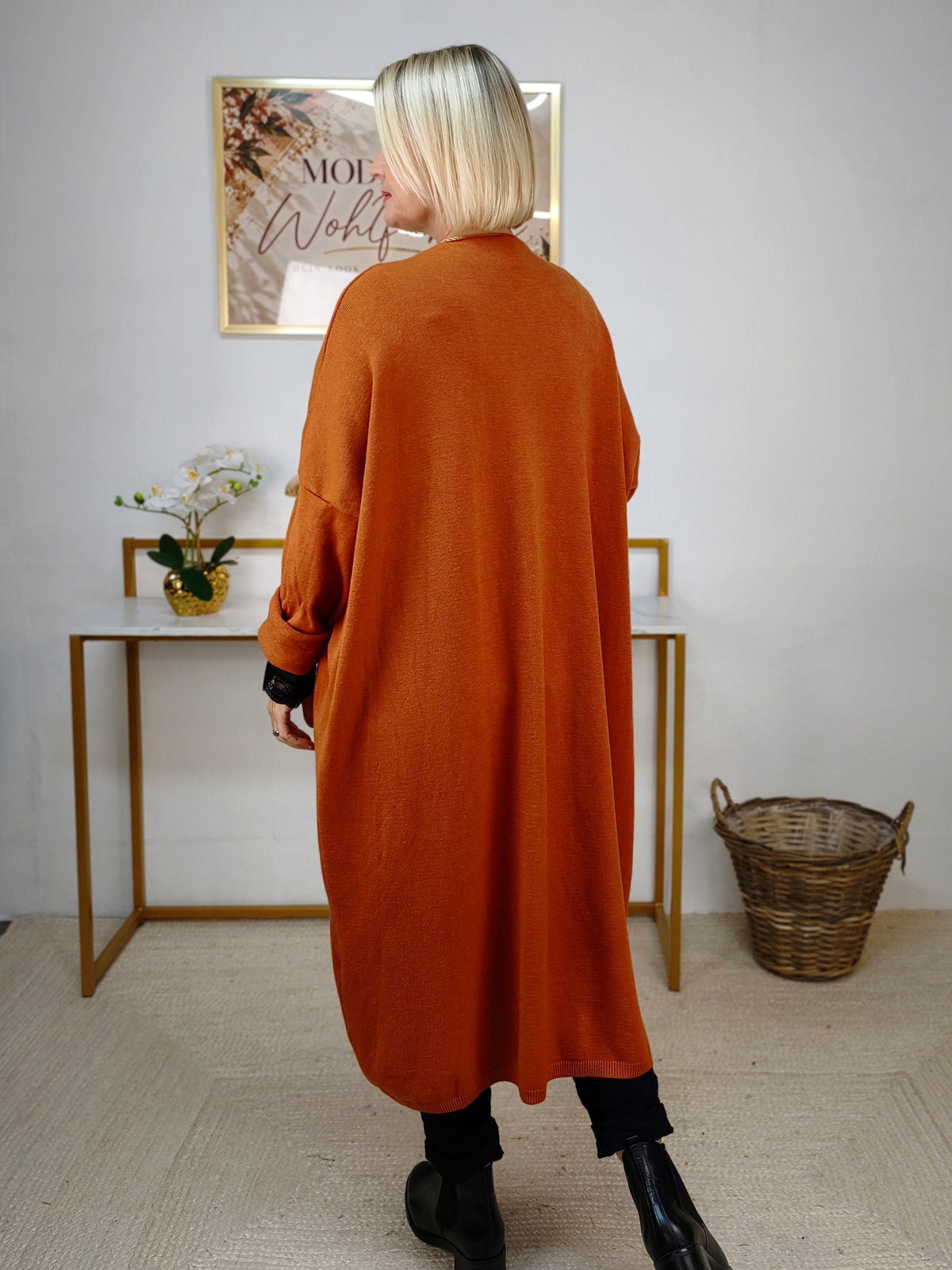 Long Cardigan Rostbraun (40-44/46)