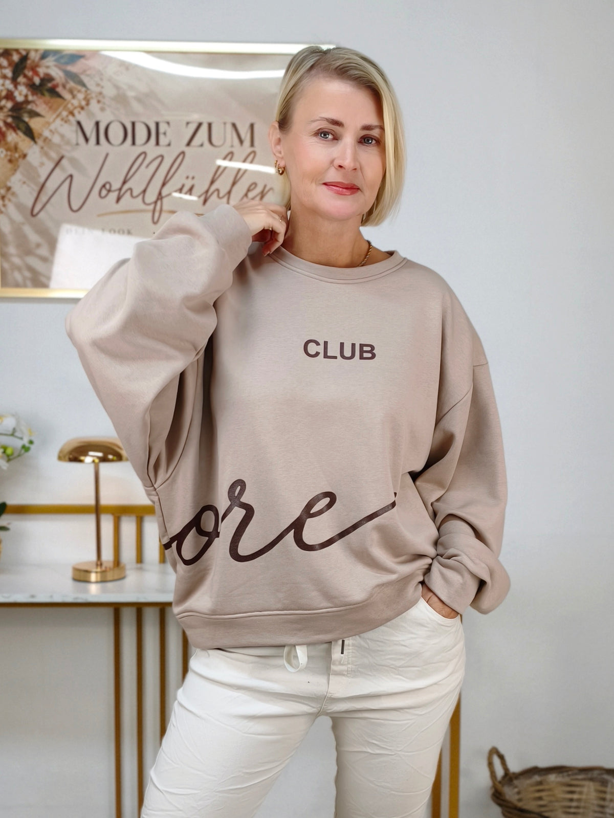 Sweatshirt "Club" Beige (38-42)