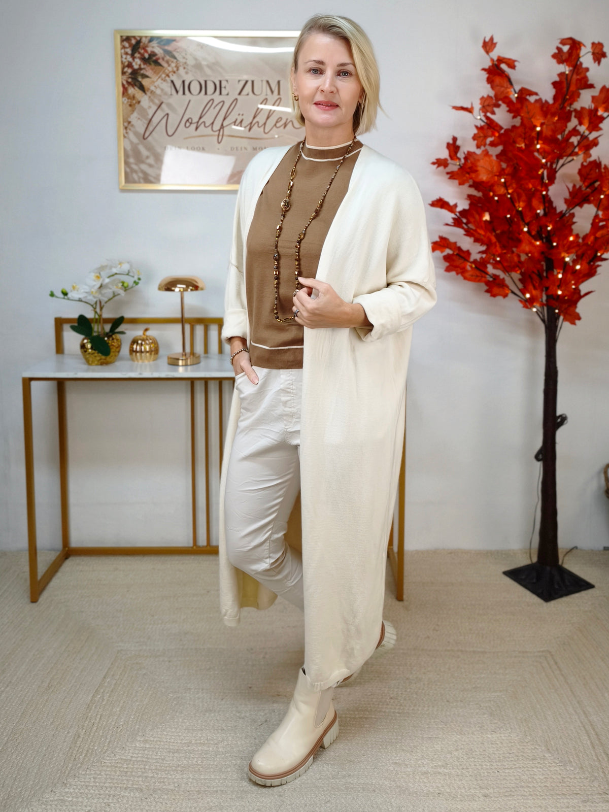 Long Cardigan Creme (40-44/46)
