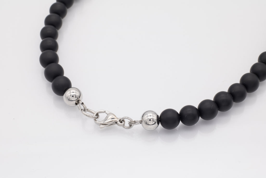 Perlen Halskette "Black Pearl"