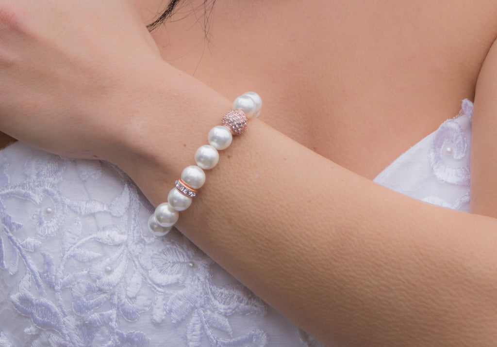 Brautschmuck mit Perlen