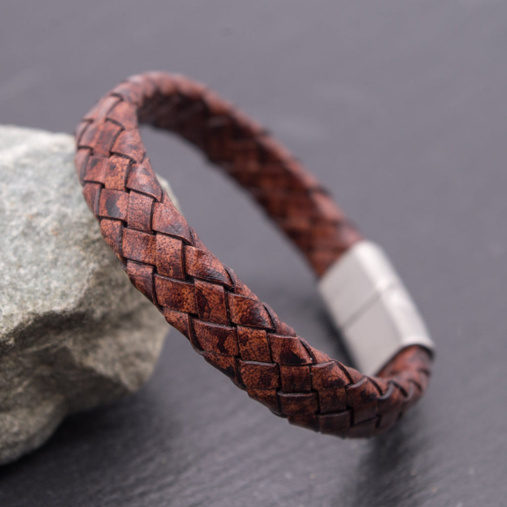 leather bracelet brown