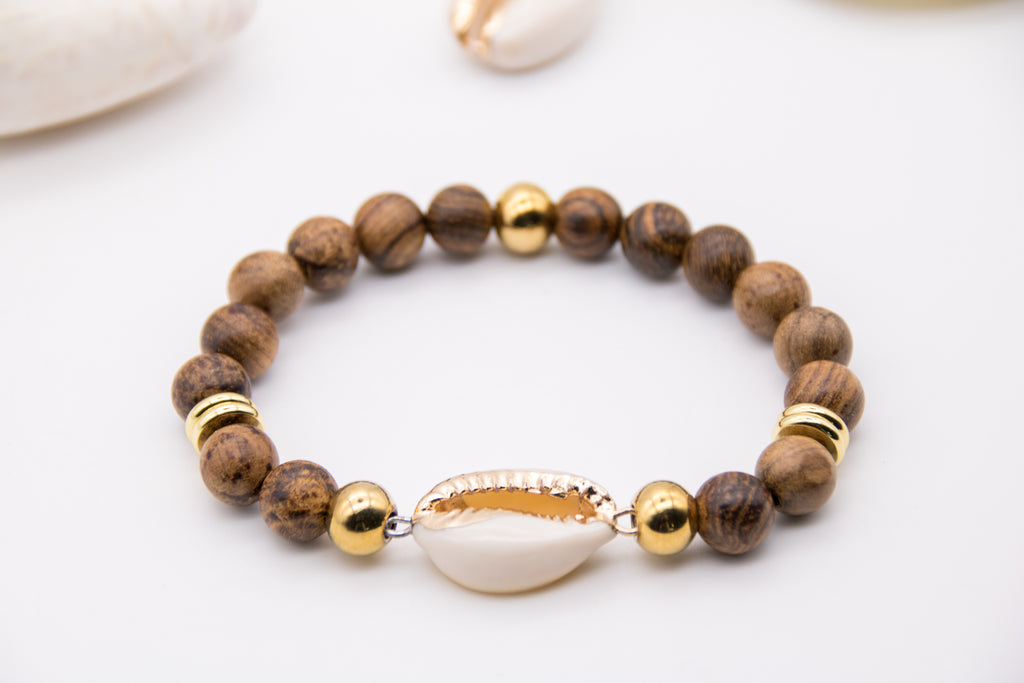 Holzperlen Armband